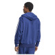 Adidas Ανδρική ζακέτα Essentials 3-Stripes Fleece Full-Zip Hoodie